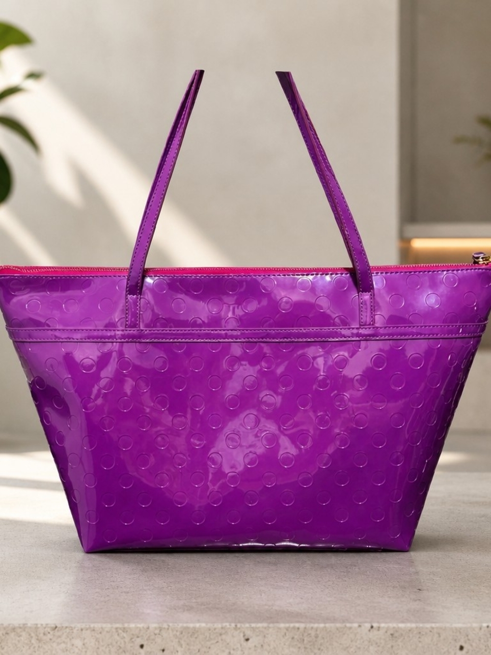 New Kate Spade Sophie Camellia Street Purple Tote Bag - Picture 2 of 7